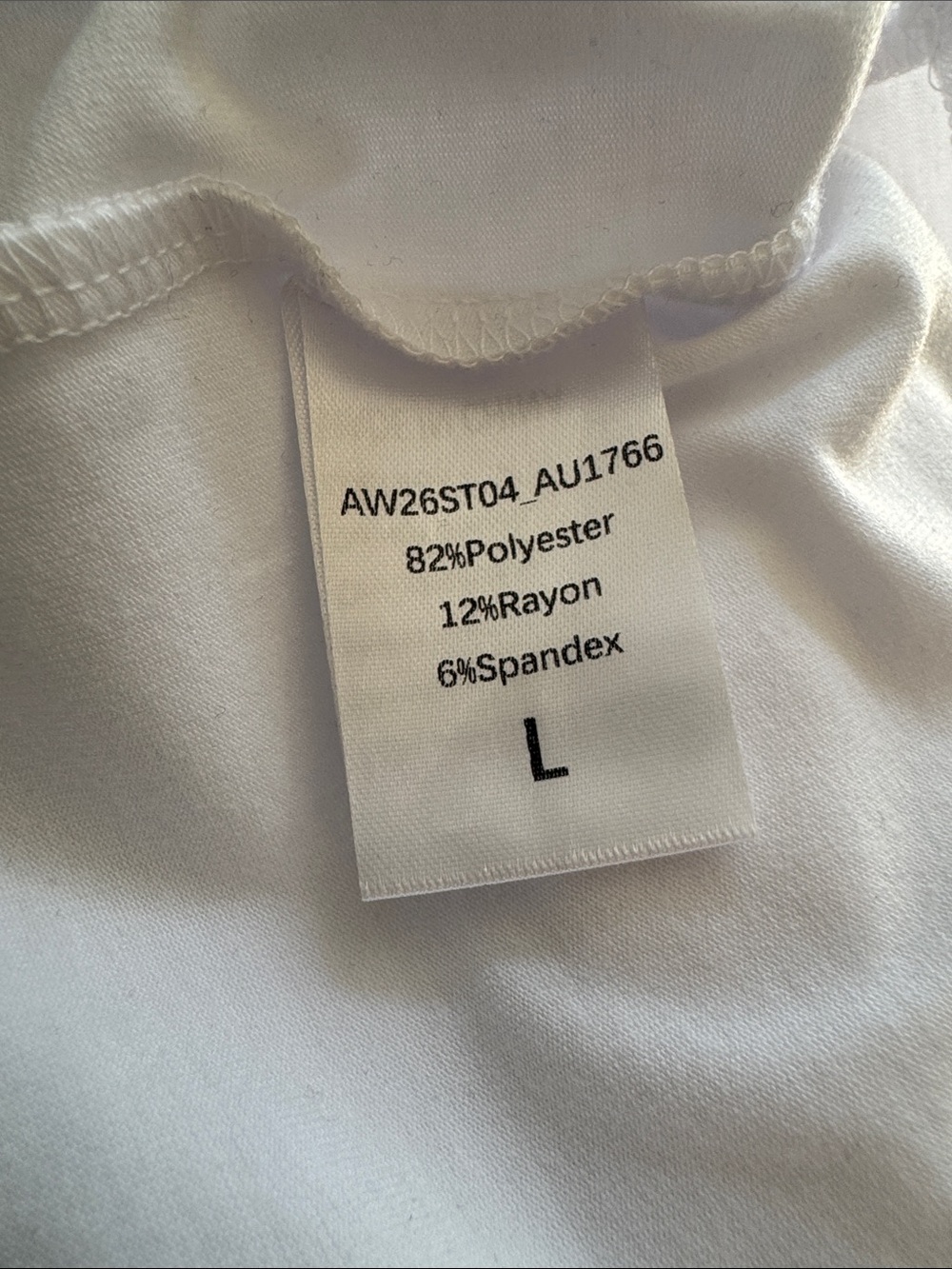 Women’s White Button-Front Tank Top, size large. - Picture 8 of 9